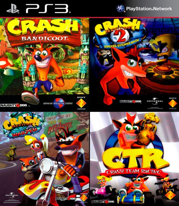 Crash Bandicoot 1, 2, 3 + Crash Team Racing – Español – PS3