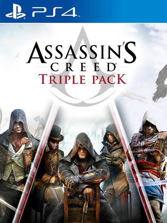 Assassin's Creed Triple Pack: Black Flag, Unity, Syndicate PS4