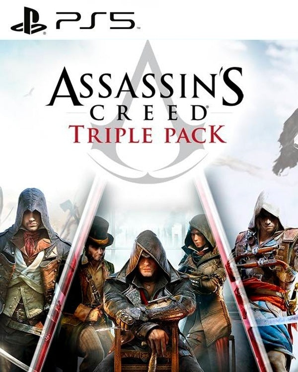 Assassin's Creed Triple Pack: Black Flag, Unity, Syndicate PS5